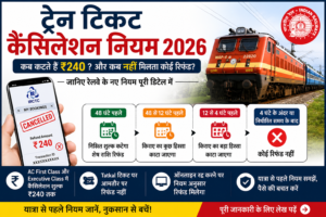 Train Ticket Cancellation Rules 2026 Refund Policy in Hindi